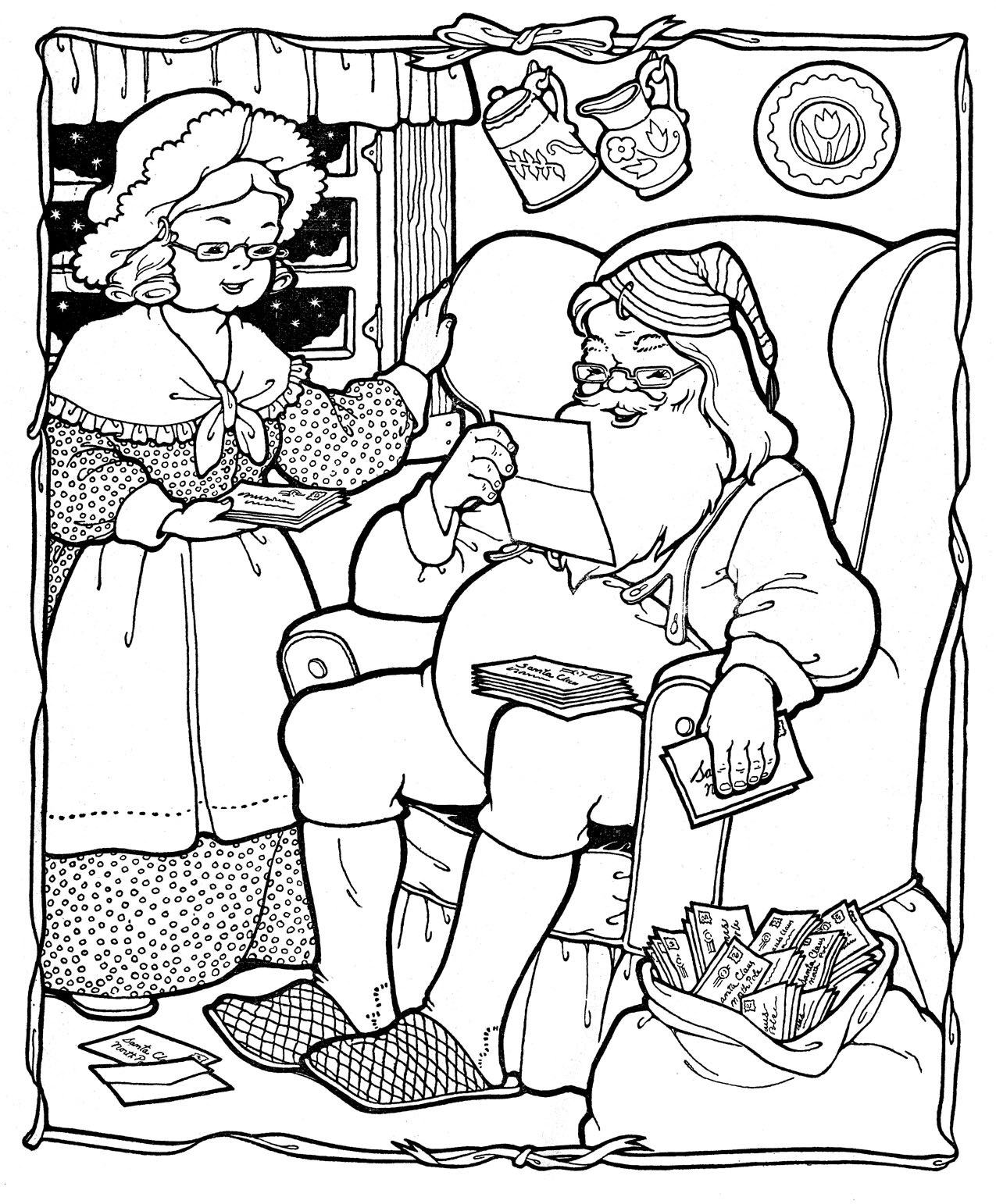 christmas adult coloring pages printable