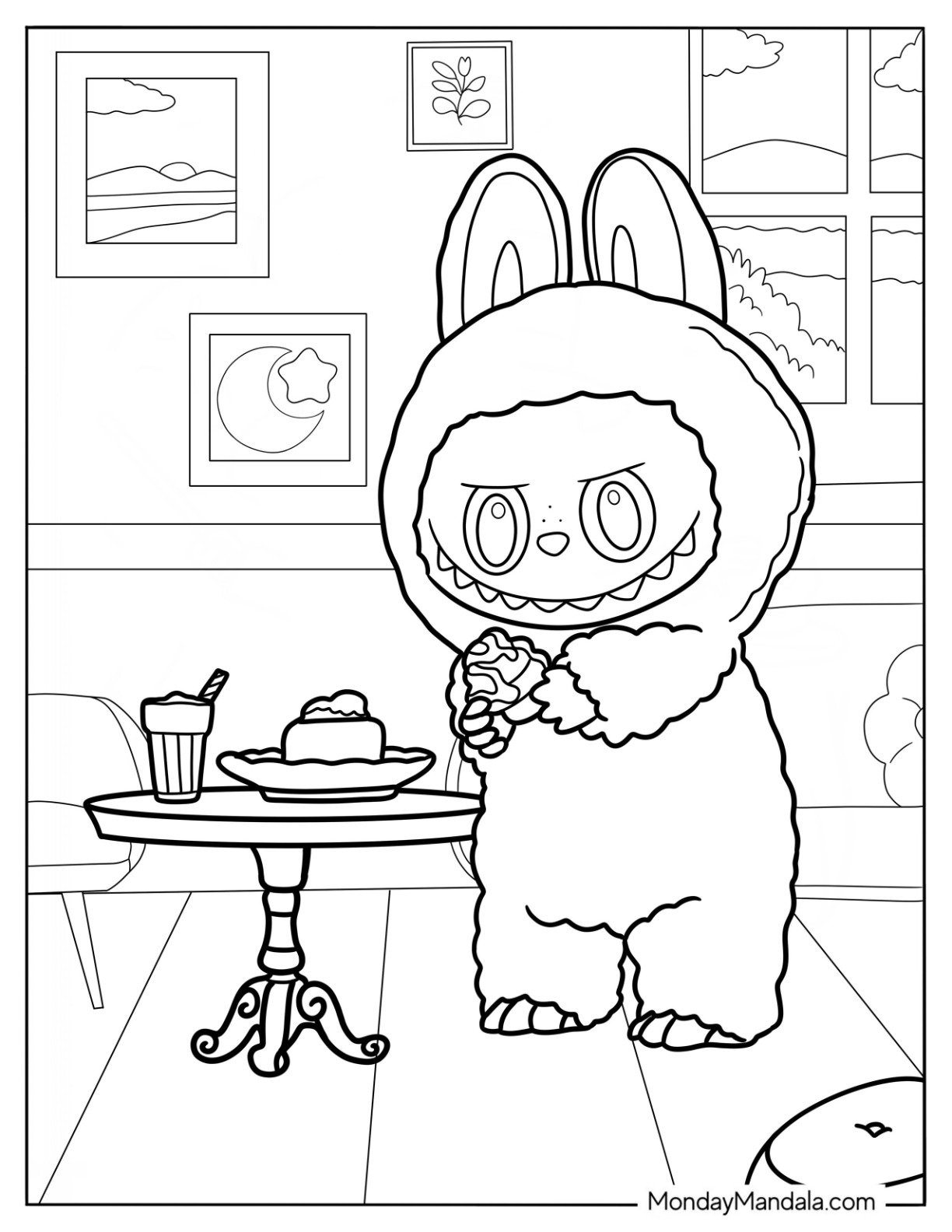 23 Labubu Coloring Pages Free PDF Printables 