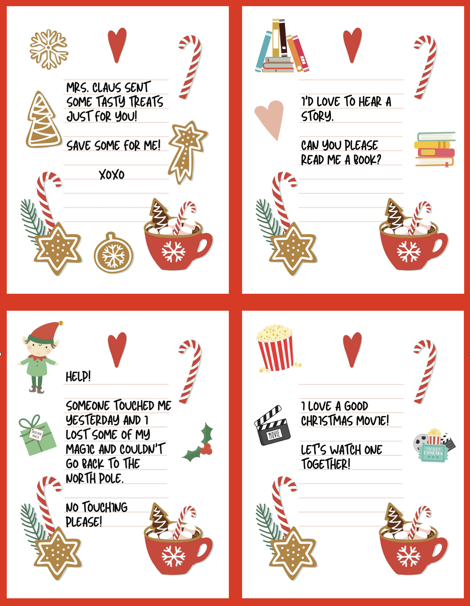 elf on the shelf printables free