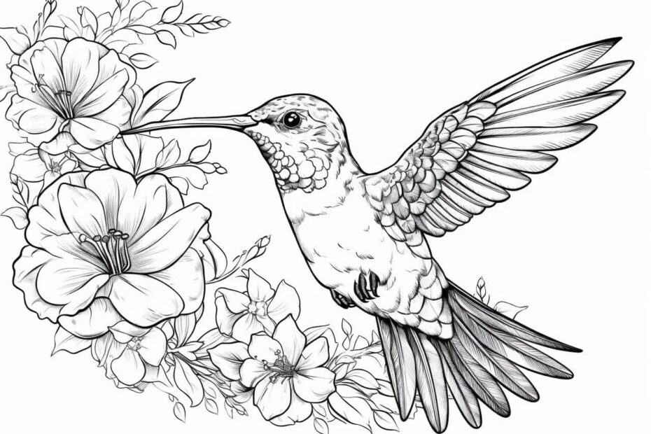 24 Hummingbird Wonders 24 Detailed Coloring Pages For Adults Print Paint And Relax Instant PDF Download DIN A4 Size