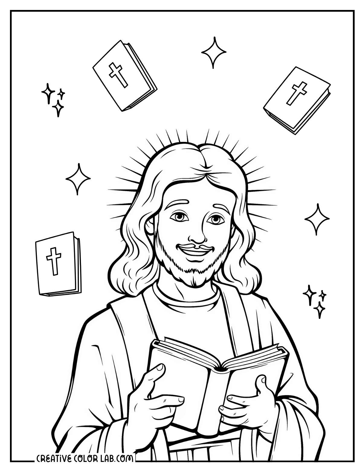 24 Jesus Coloring Pages Free PDF Printables