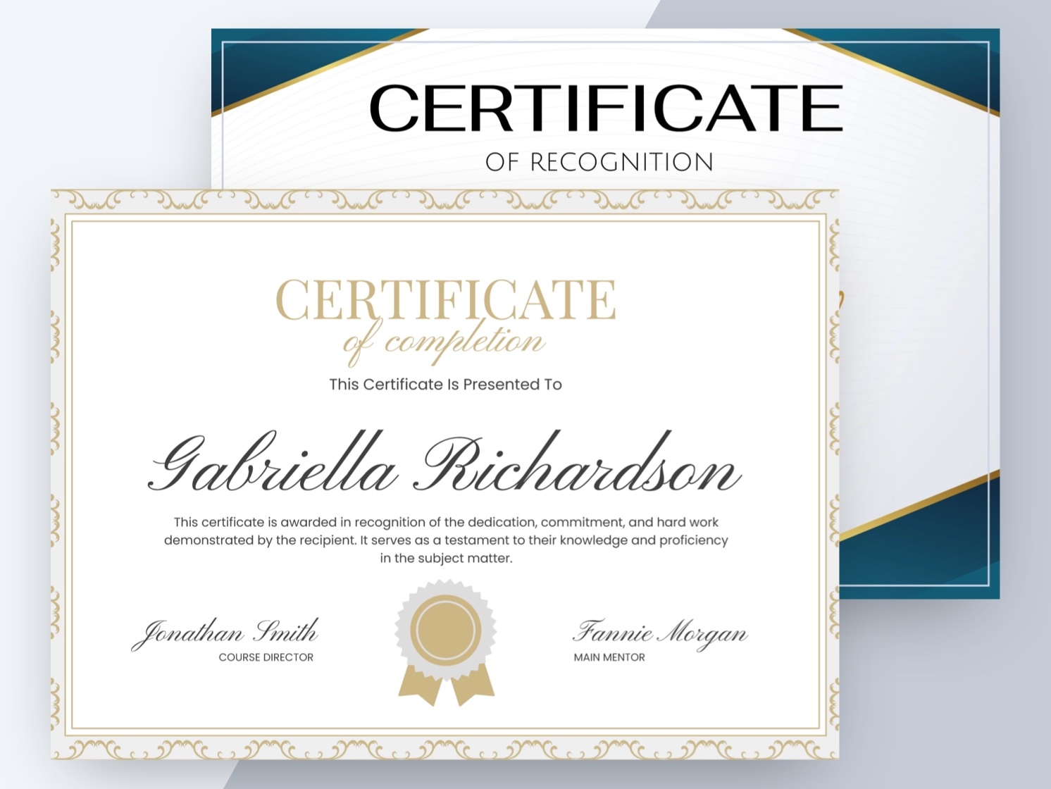 certificate templates free printable