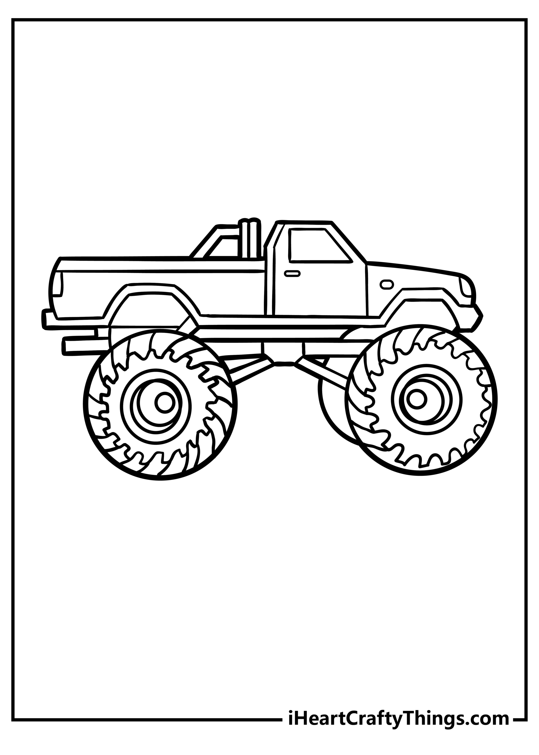 printable coloring pages monster trucks