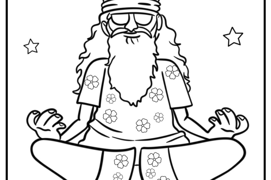 25 New Hippie Coloring Pages 100 Free To Print