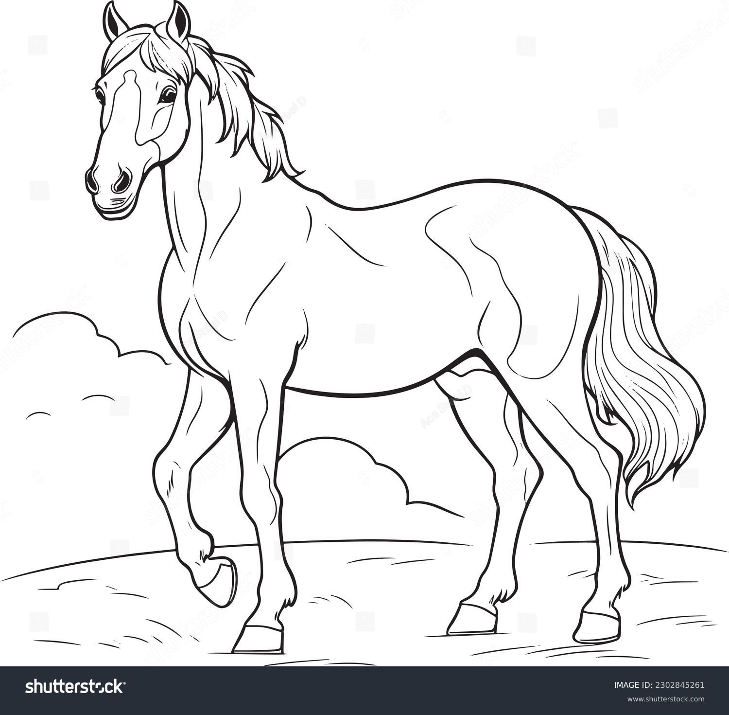 26 Thousand Coloring Book Horse Royalty Free Images Stock Photos U0026 Pictures Shutterstock