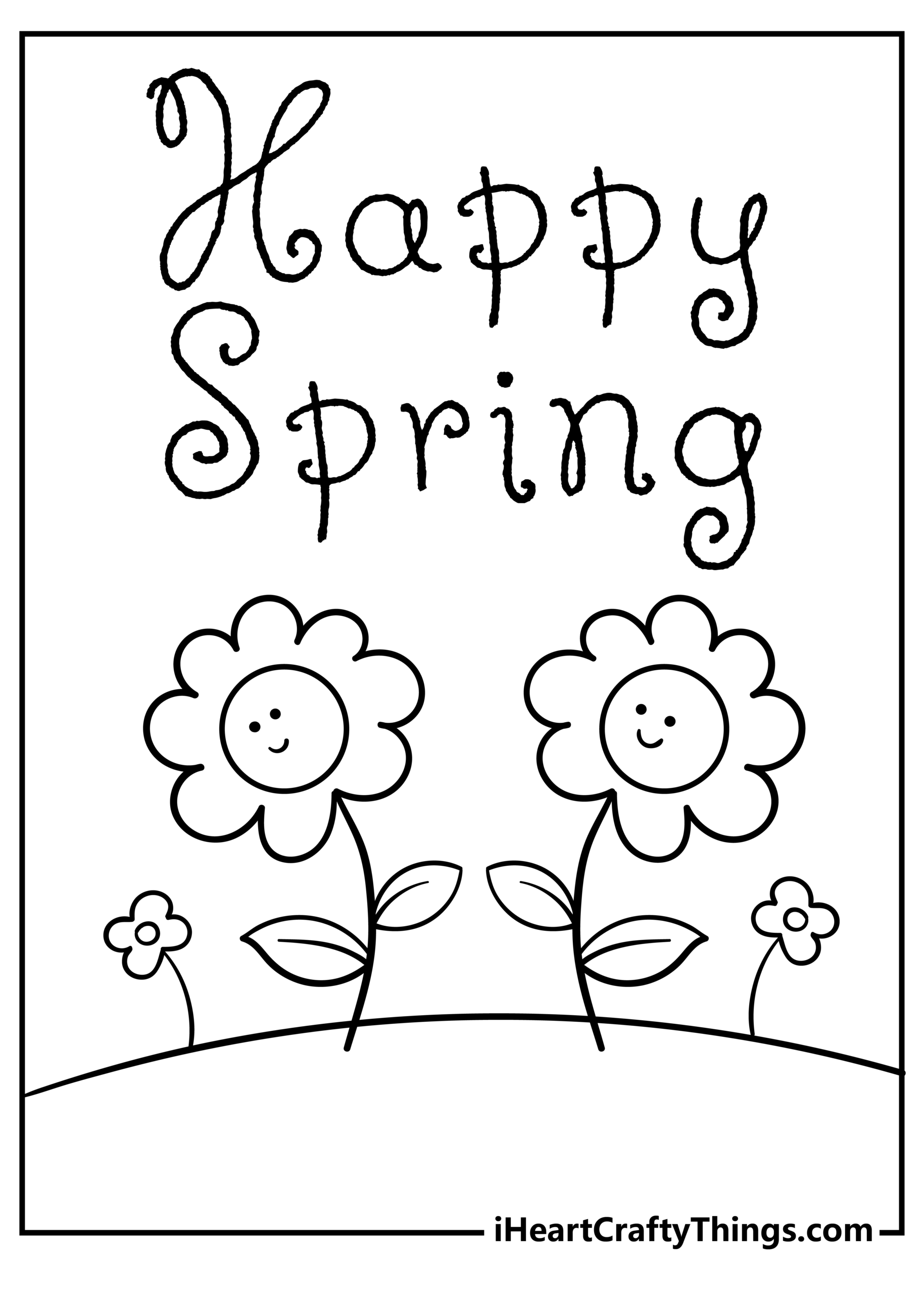 free printable spring coloring sheets