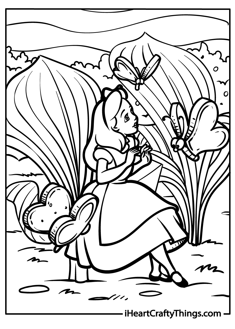 28 Alice In Wonderland Coloring Pages 100 Free Printables 