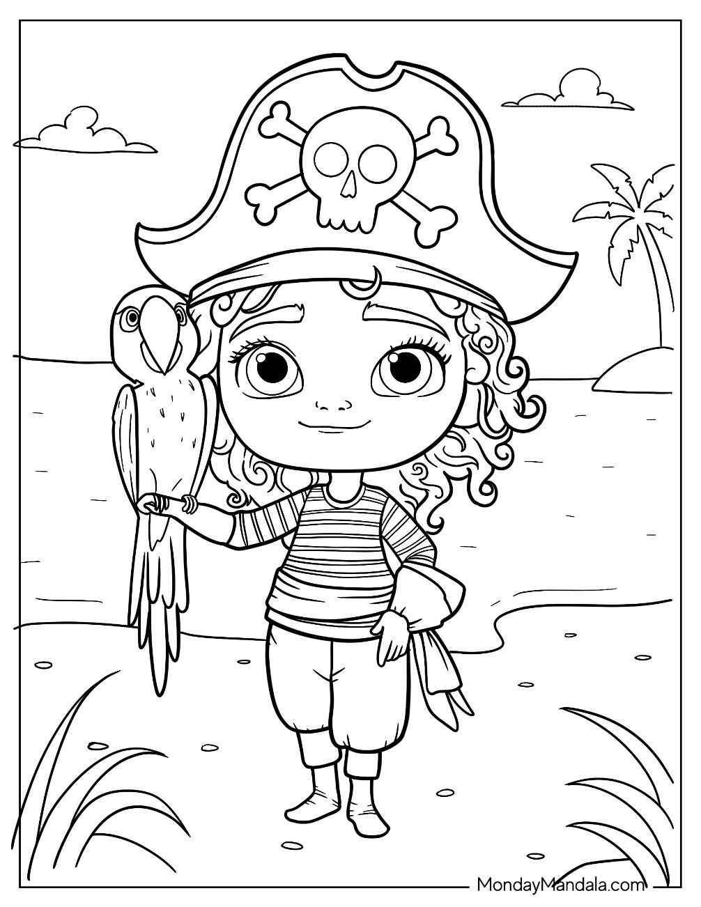 28 Pirate Coloring Pages Free PDF Printables 