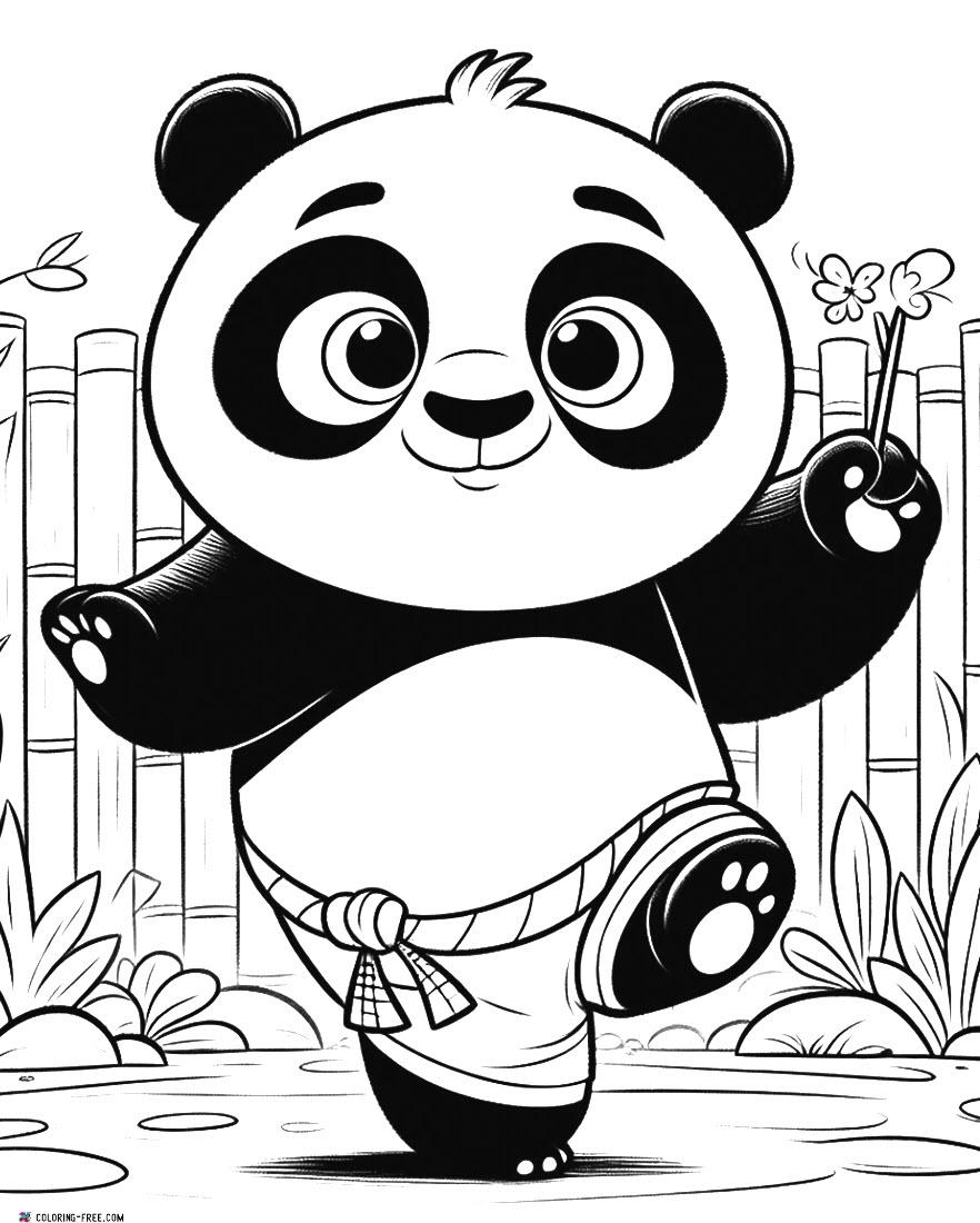 panda coloring pictures