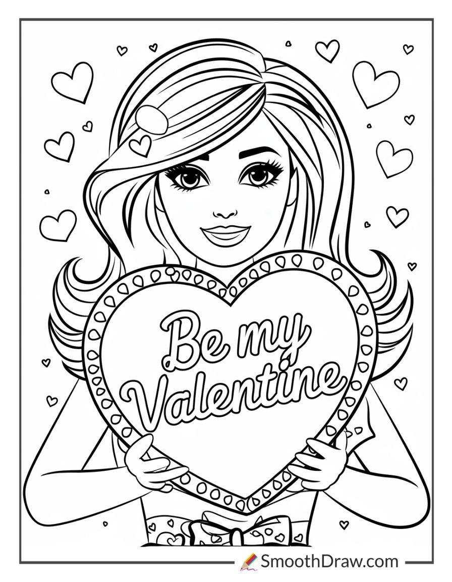 barbie picture to color