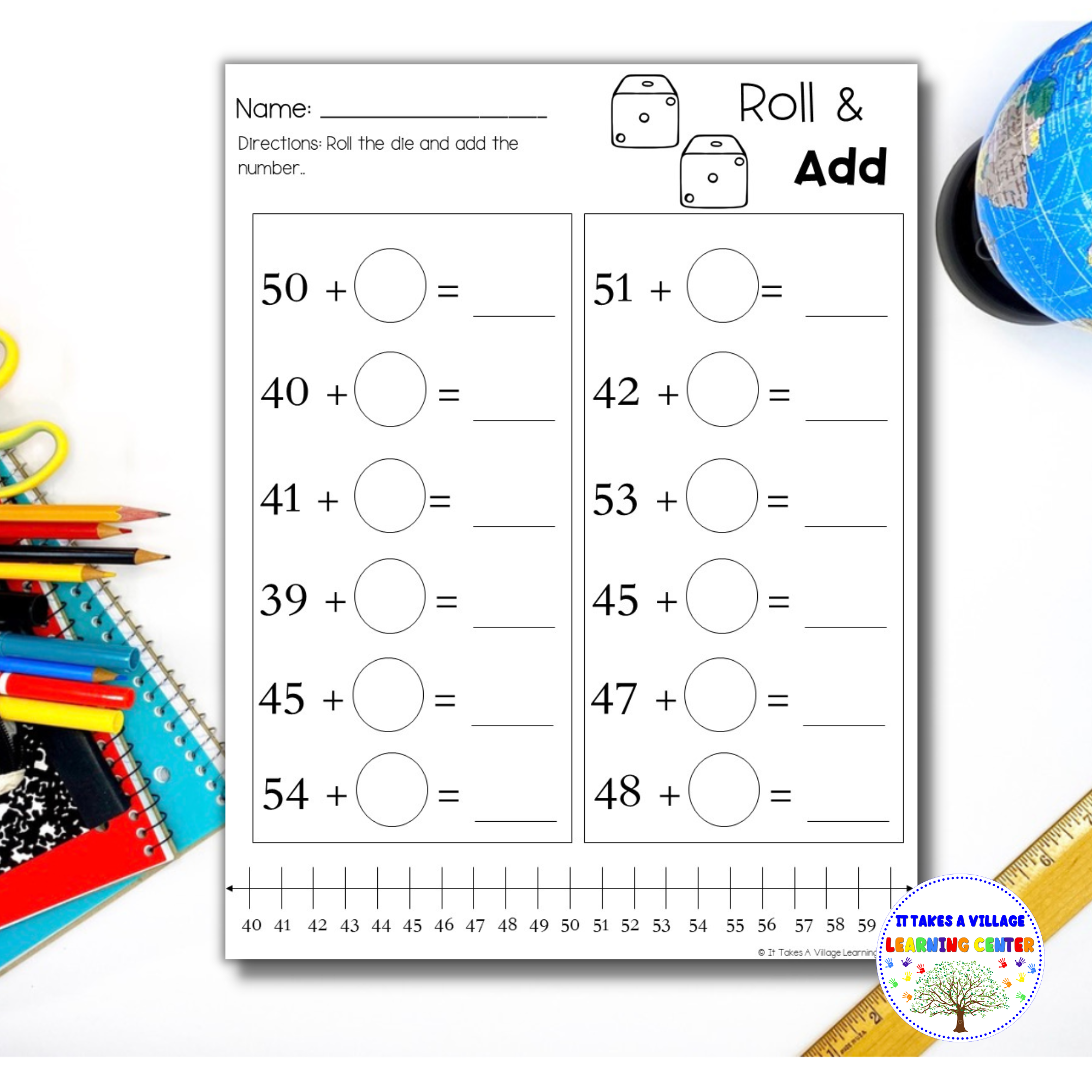 2nd Grade Number Line Addition And Subtraction Worksheets Made By Teachers
