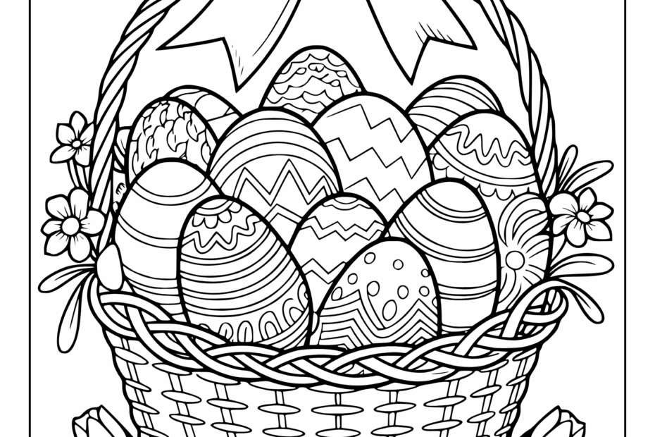 30 Easter Coloring Pages Free Printable PDFs