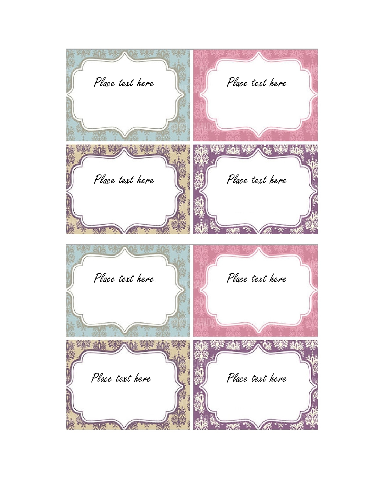 free gift tag template printable