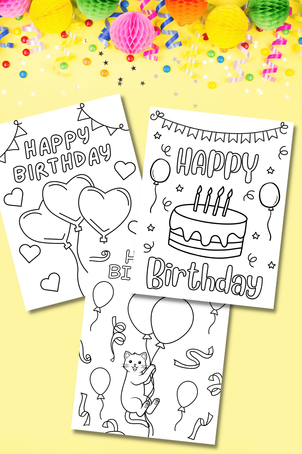 free birthday printable coloring pages