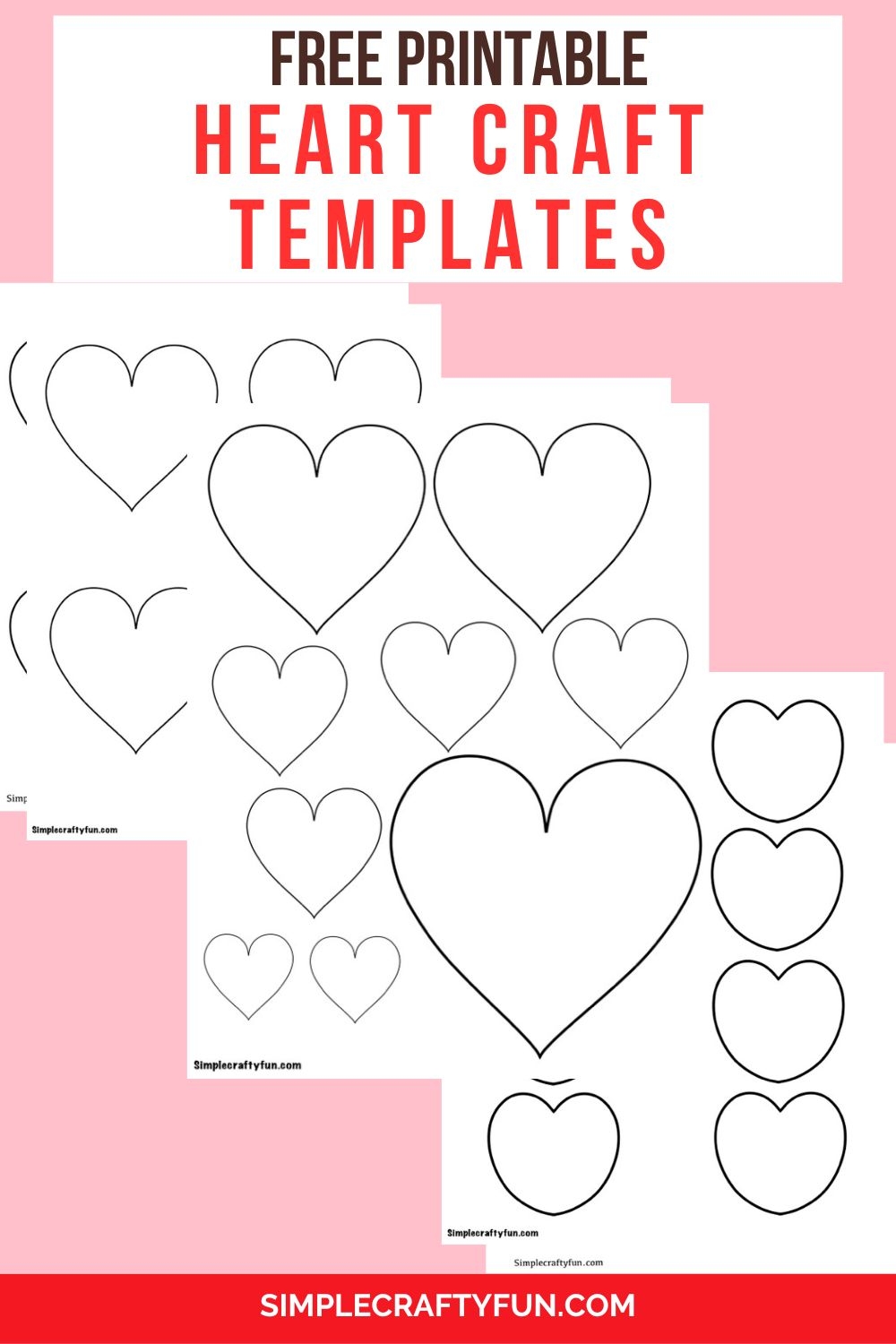 free heart printable template