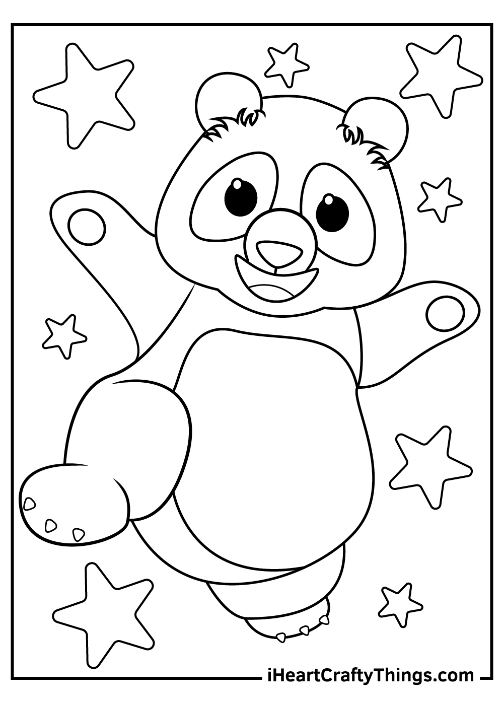 coloring panda