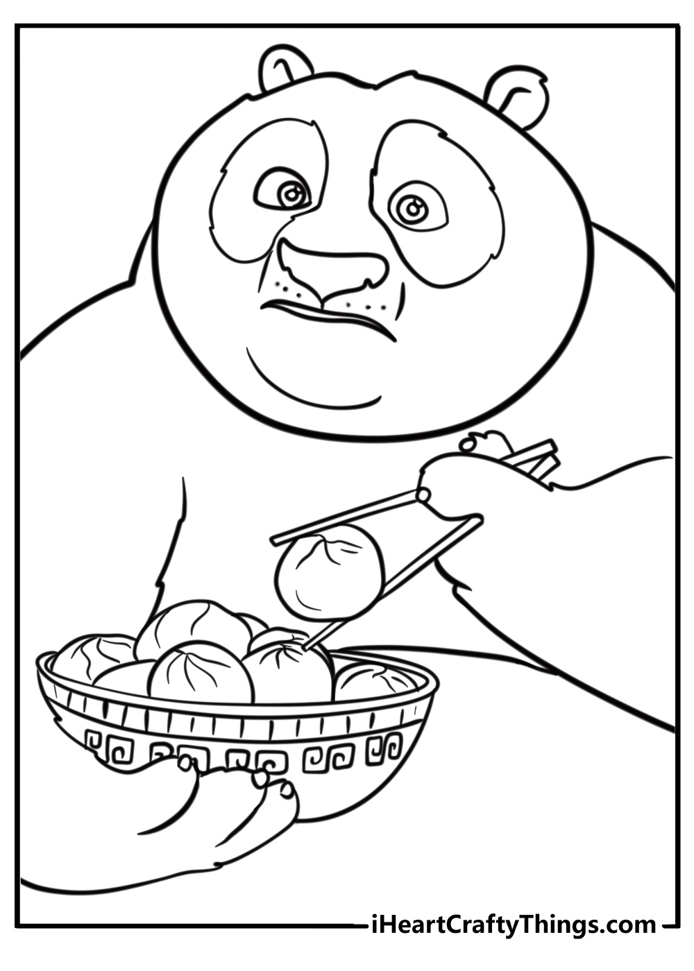 panda pictures to color