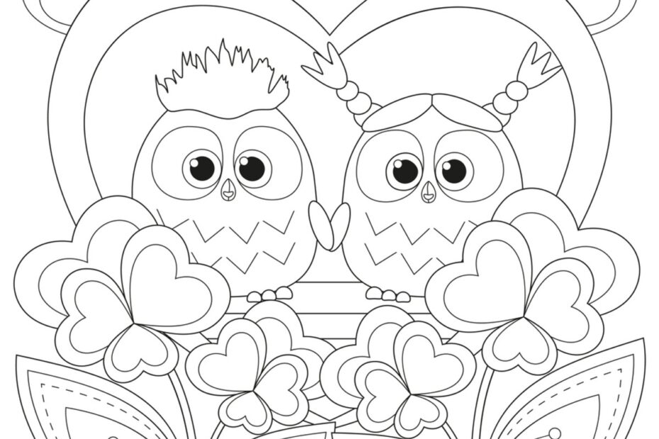 30 Valentine s Day Coloring Pages Free Printable For Kids Adults Parade