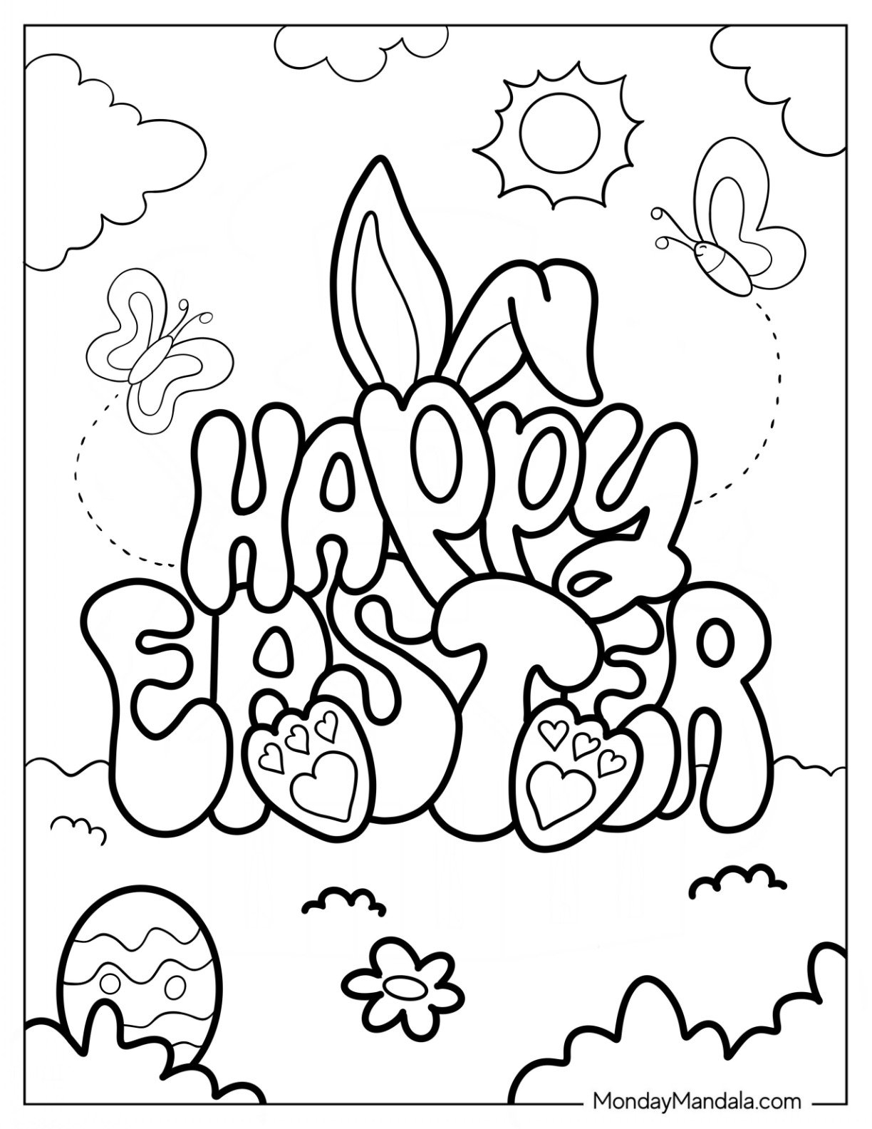 printable easter coloring books