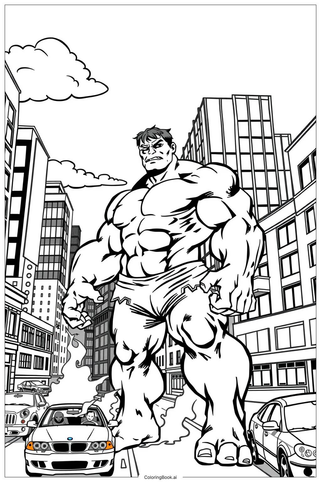 hulk printable coloring pages