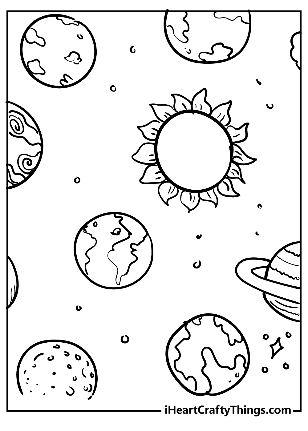 32 Outer Space Coloring Pages 100 Free Printables 