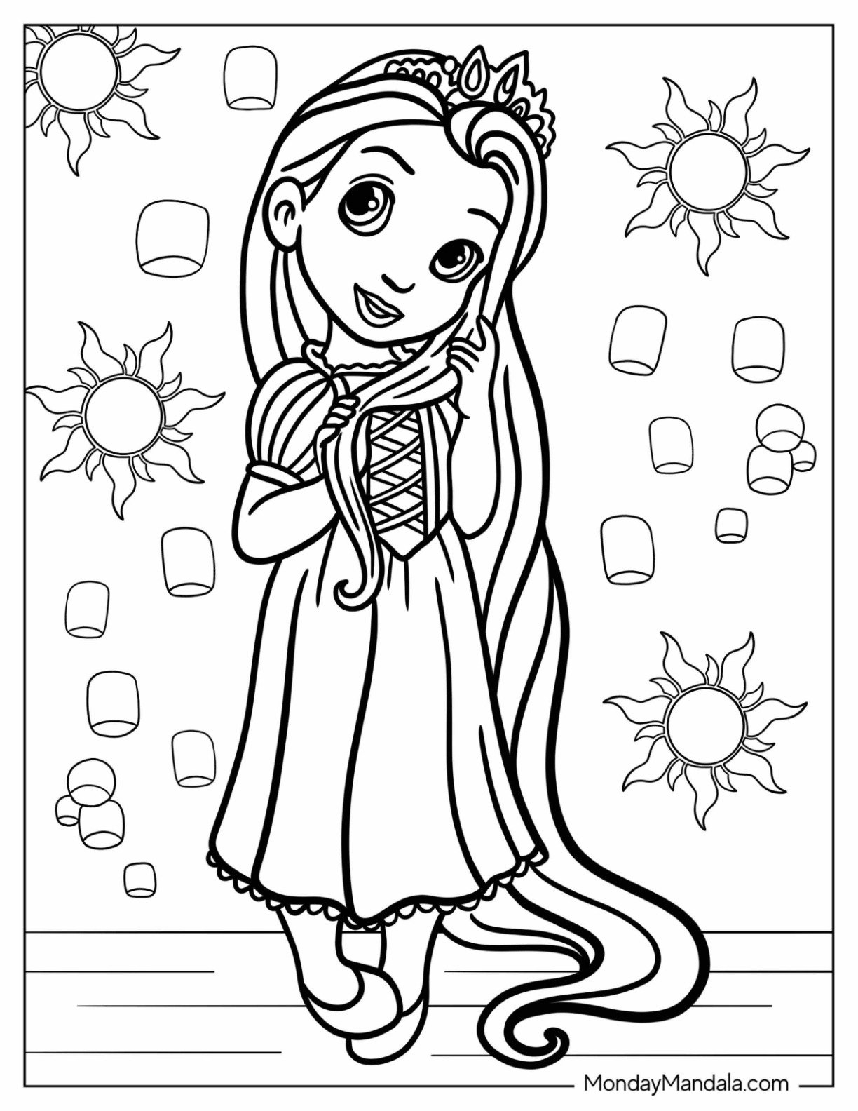 princess pictures coloring pages