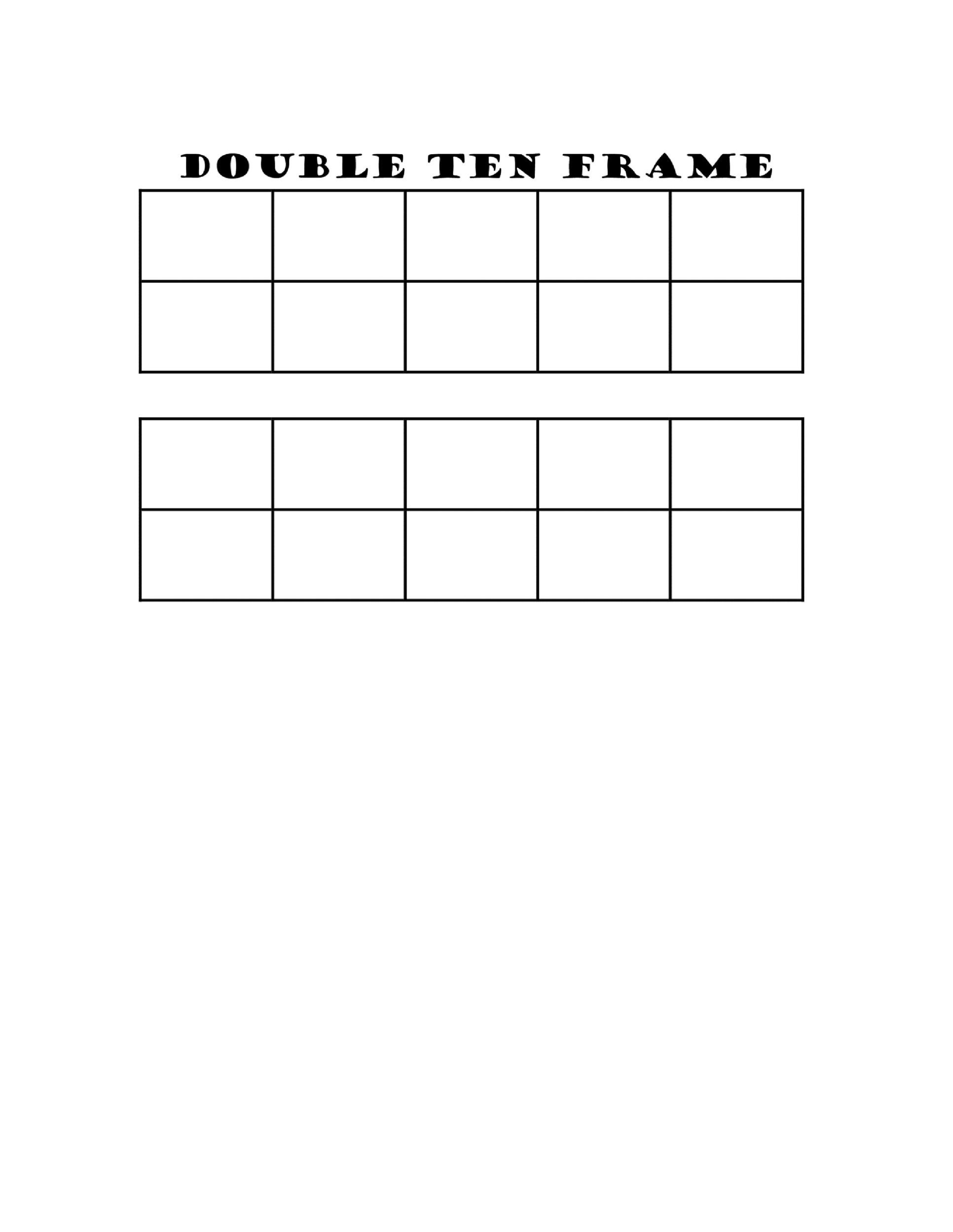 10 frame printable