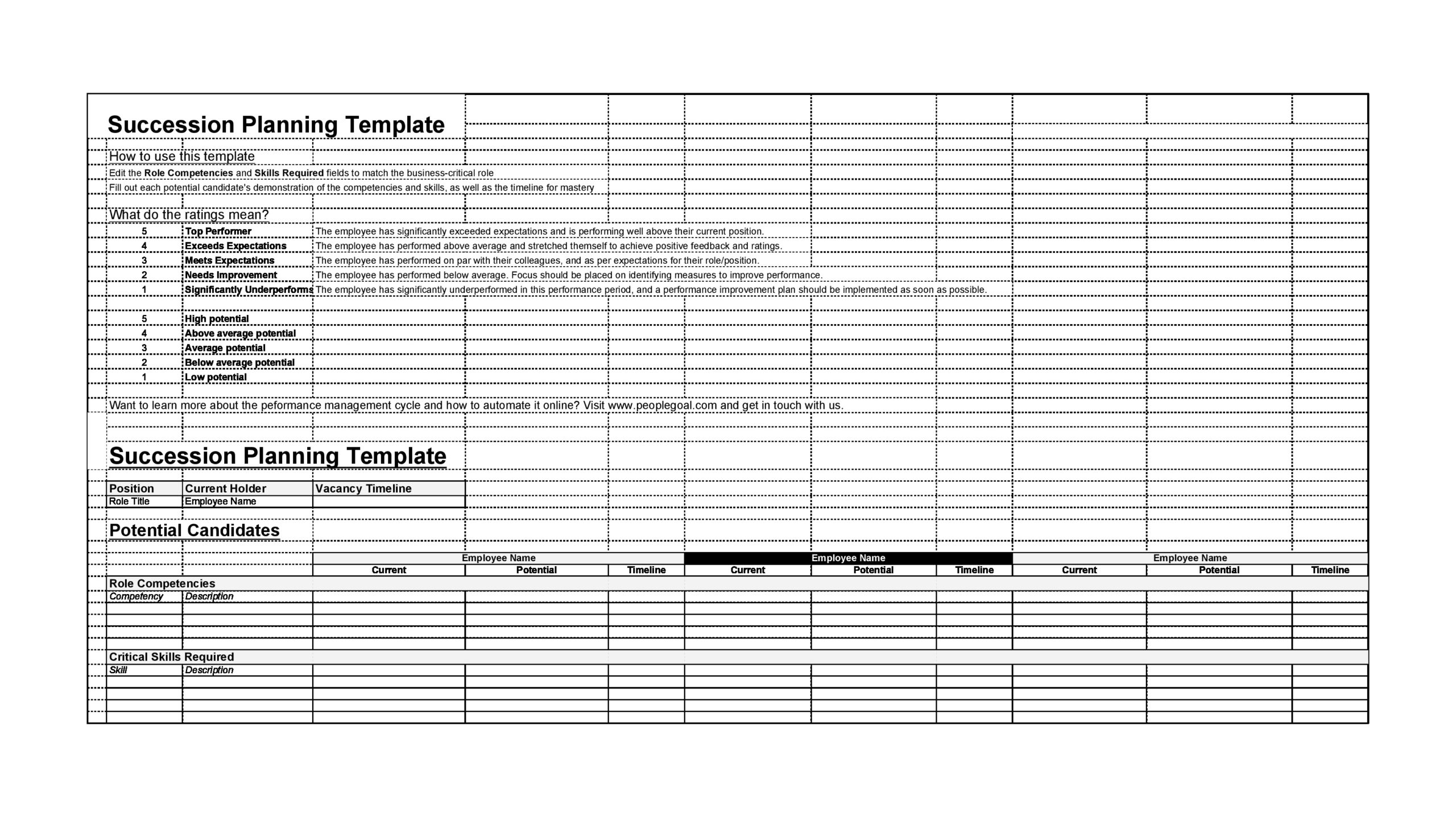 nonprofit succession plan template