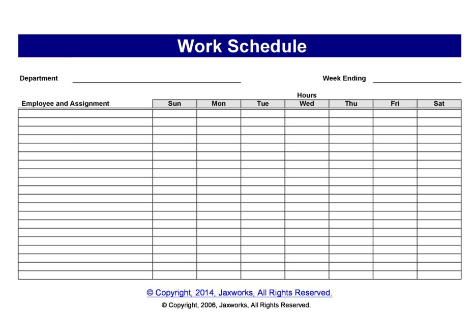 37 Free Employee Schedule Templates Excel Word PDF
