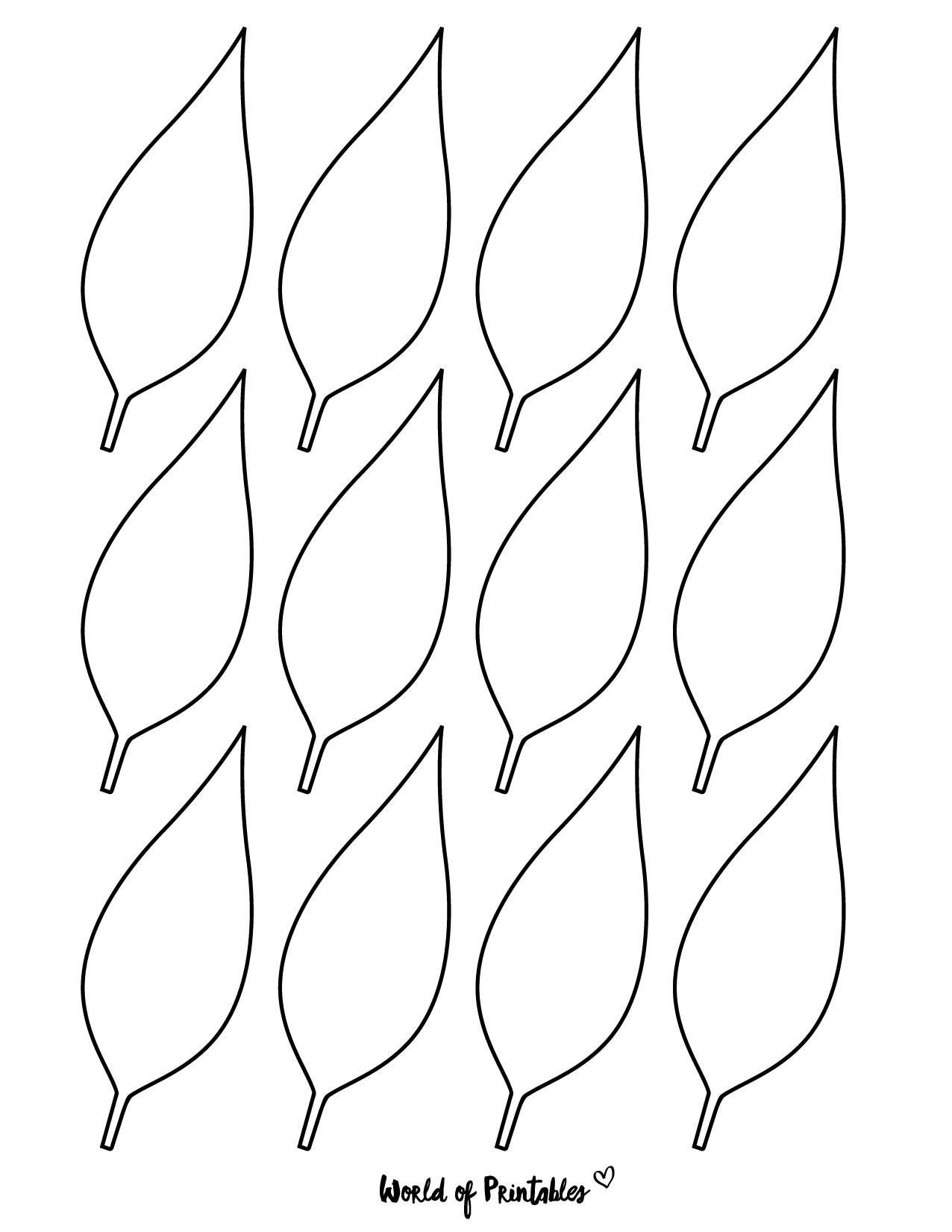 leaf pattern template printable