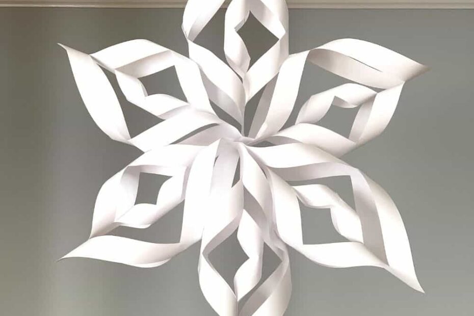 3D Snowflakes How To Make Your Own Giant Paper Snowflakes