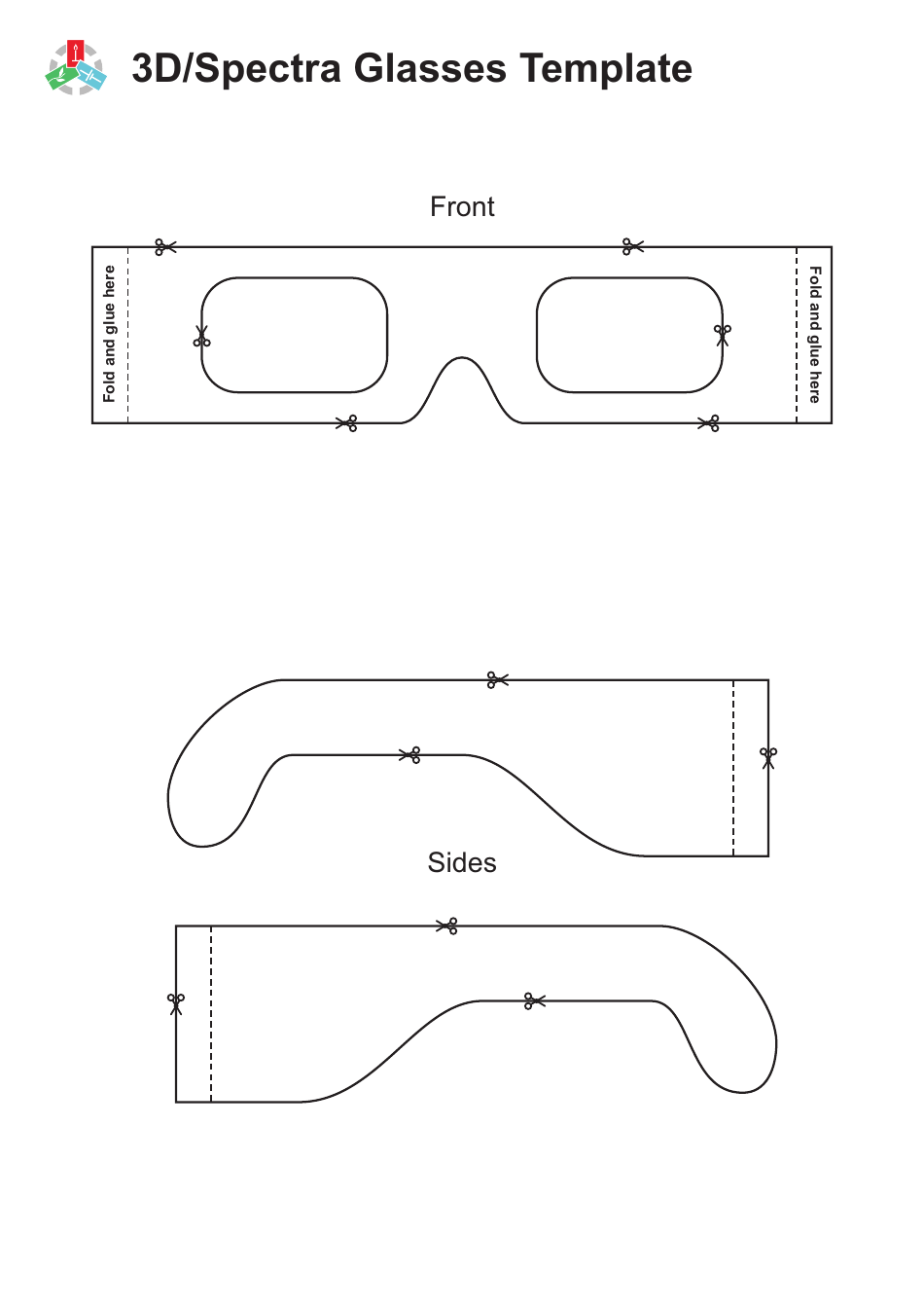 3d Spectra Glasses Template Download Printable PDF Templateroller
