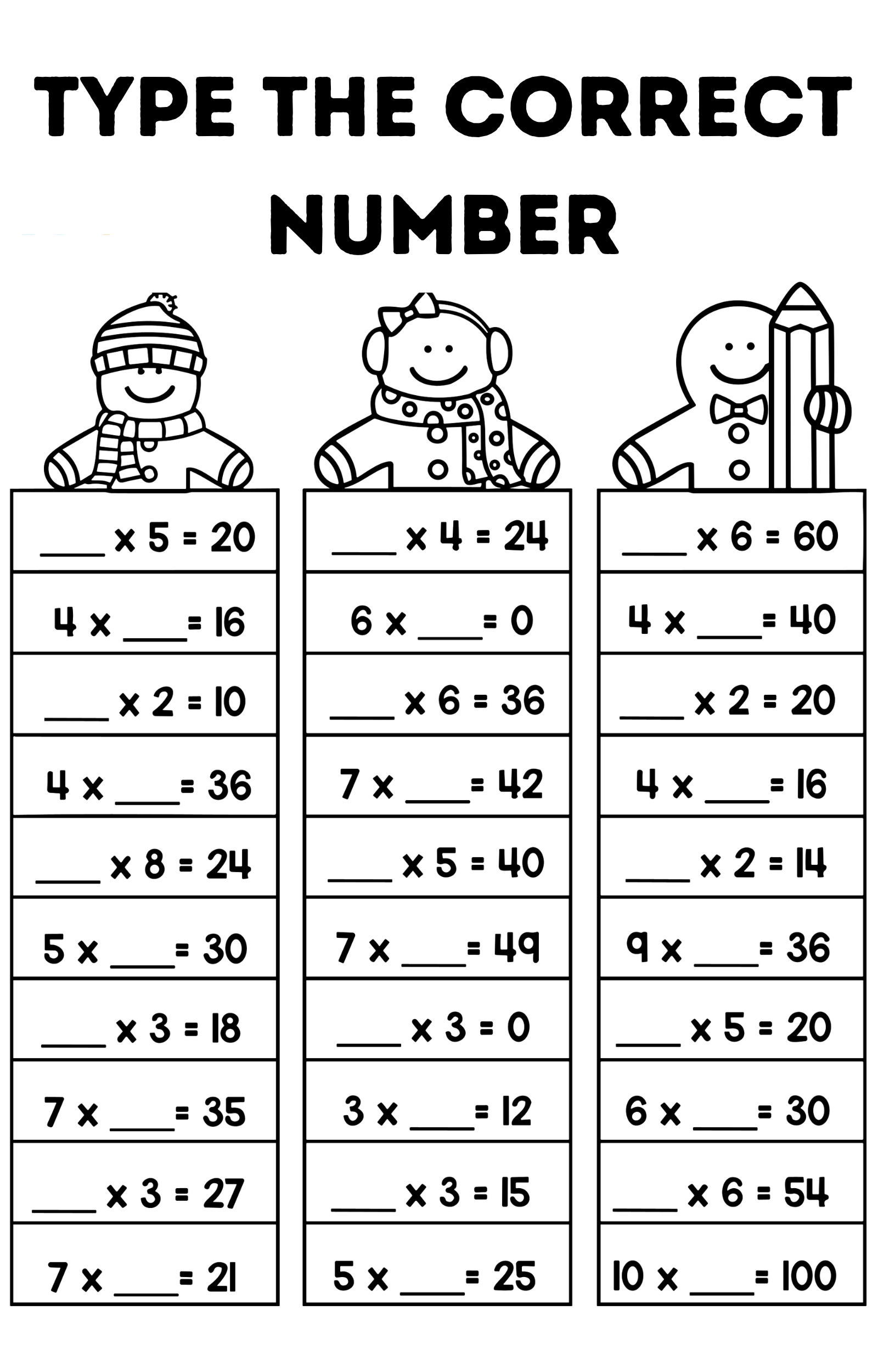 3rd grade worksheet
