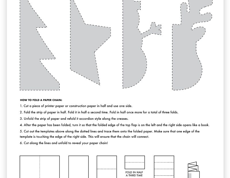 4 Free Printable Christmas Paper Chain Templates Pjs And Paint