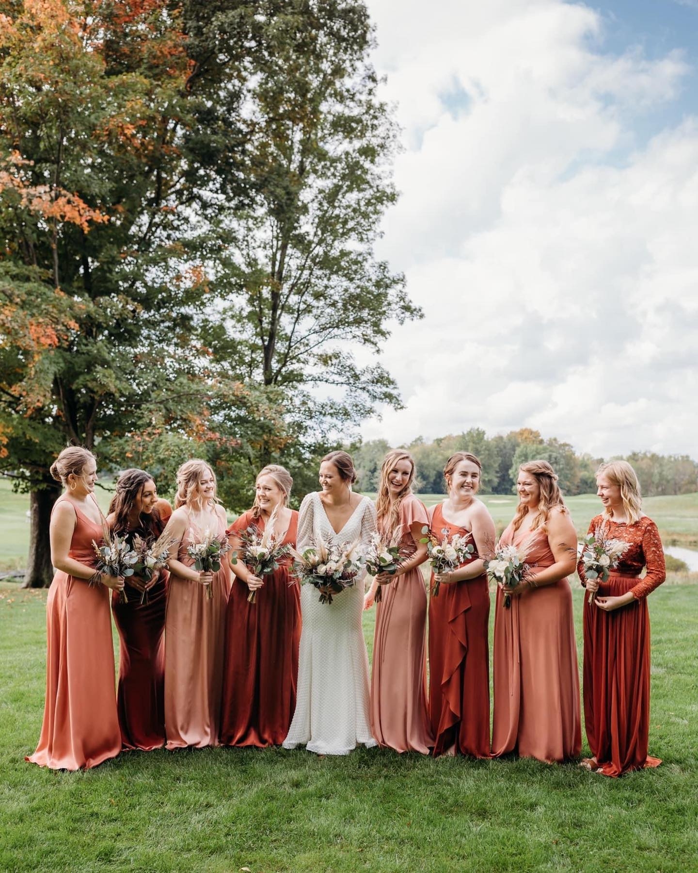4 Ways To Dress Bridesmaids In Rainbow Shades