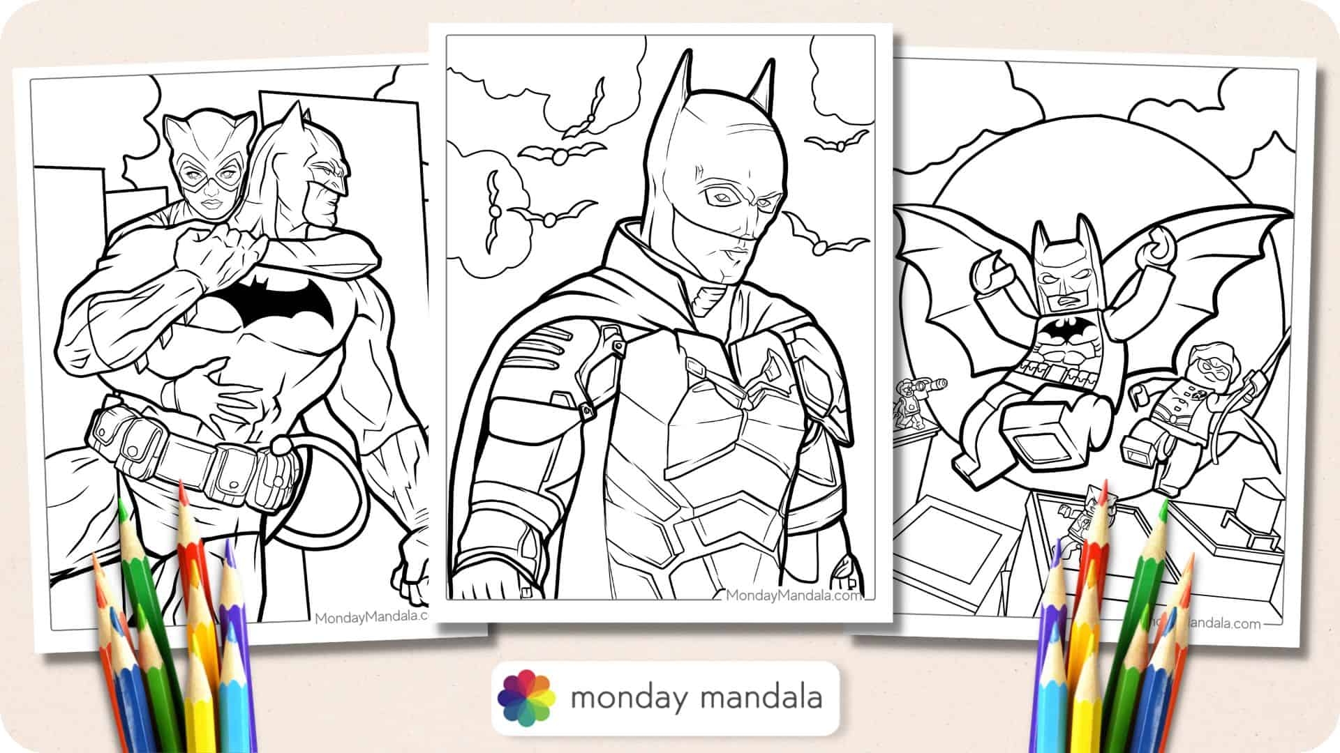 free printable batman coloring pages
