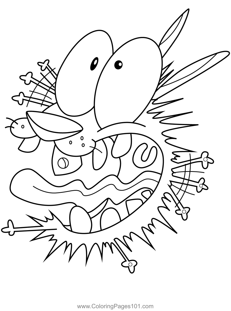 40 Courage The Cowardly Dog Coloring Pages Ideas Dog Coloring 