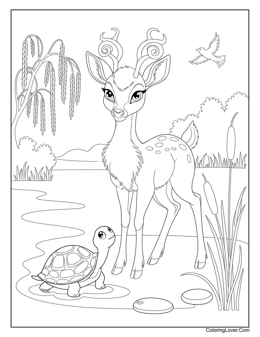 40 Deer Coloring Pages Free Printables For All Ages 