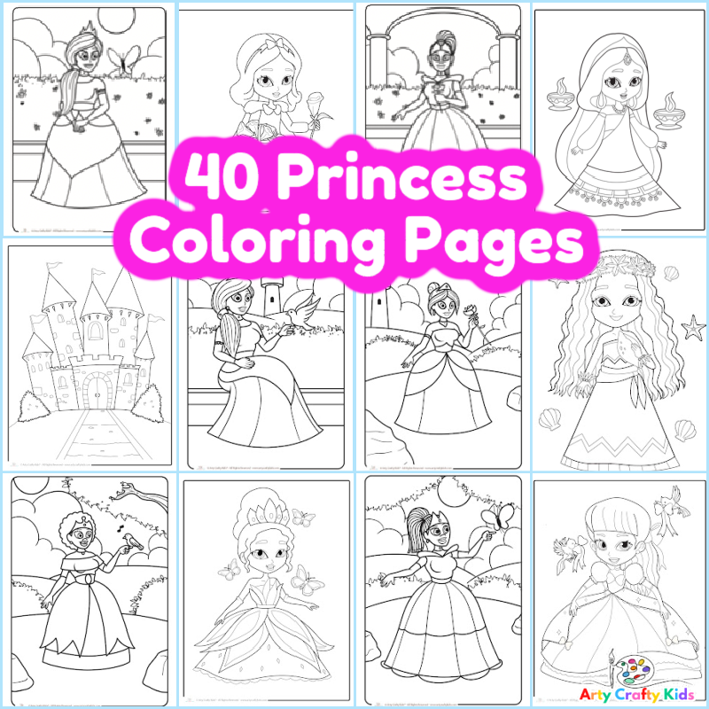 free printable princess coloring pages