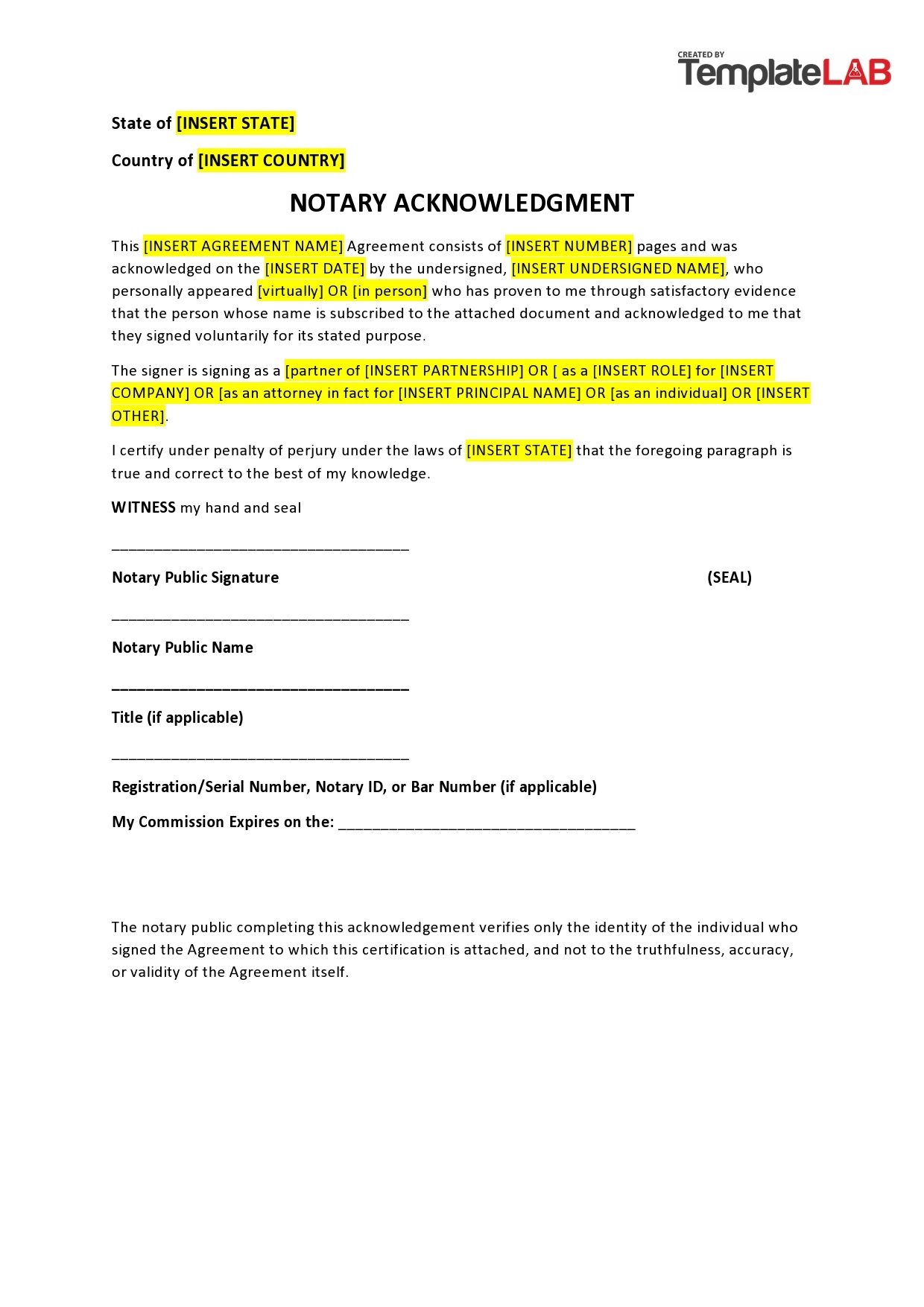 printable notary template