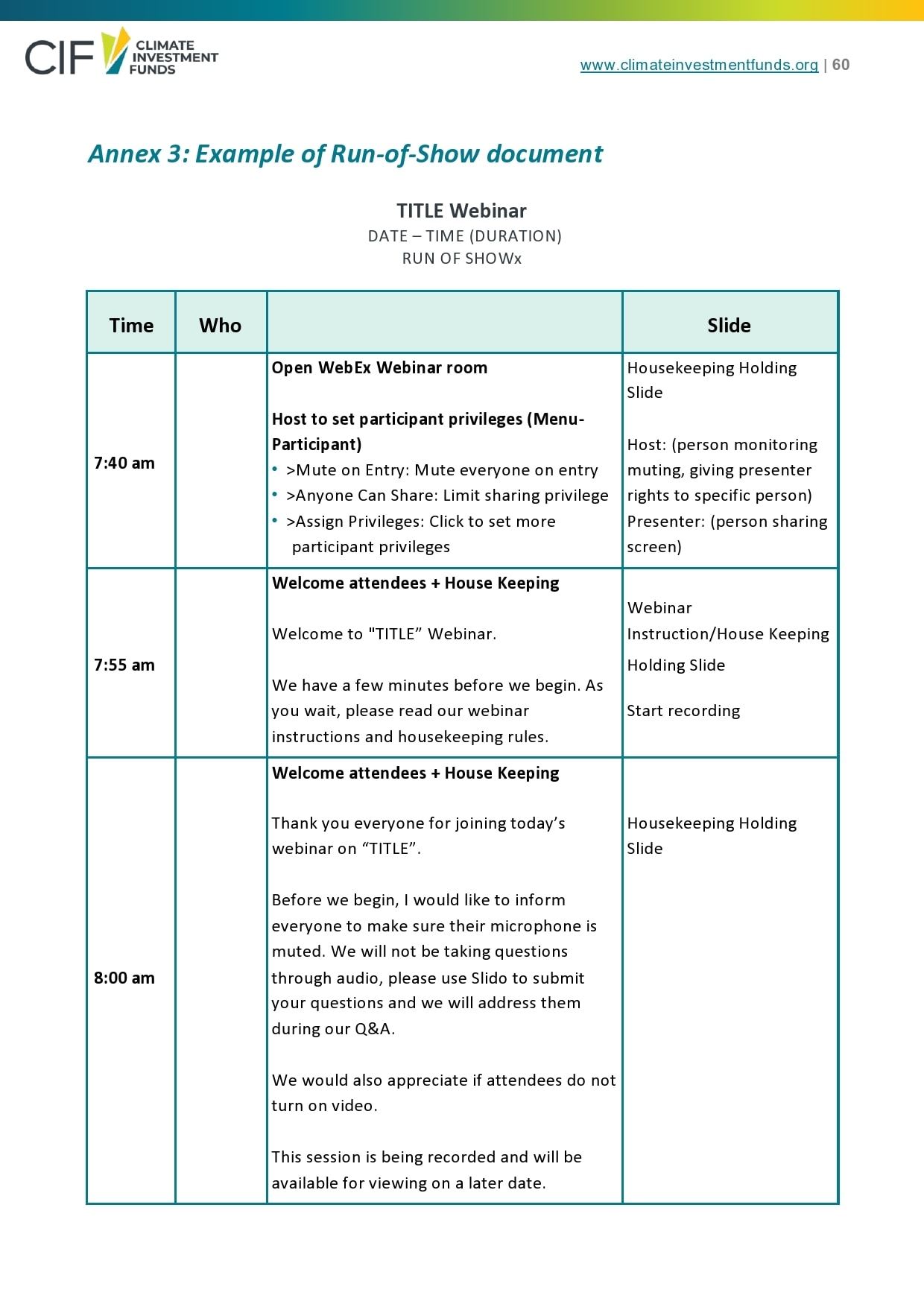 40 Free Run Of Show Templates Excel Word TemplateArchive
