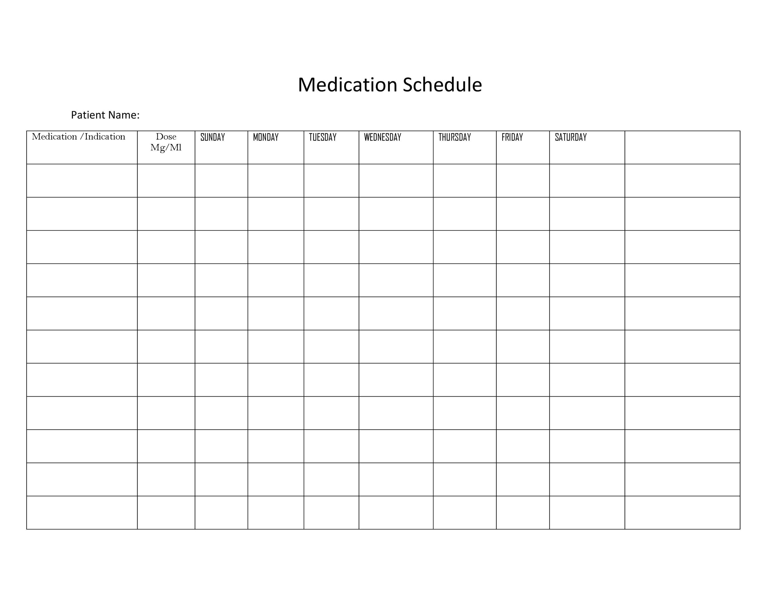 free printable medication log sheet pdf