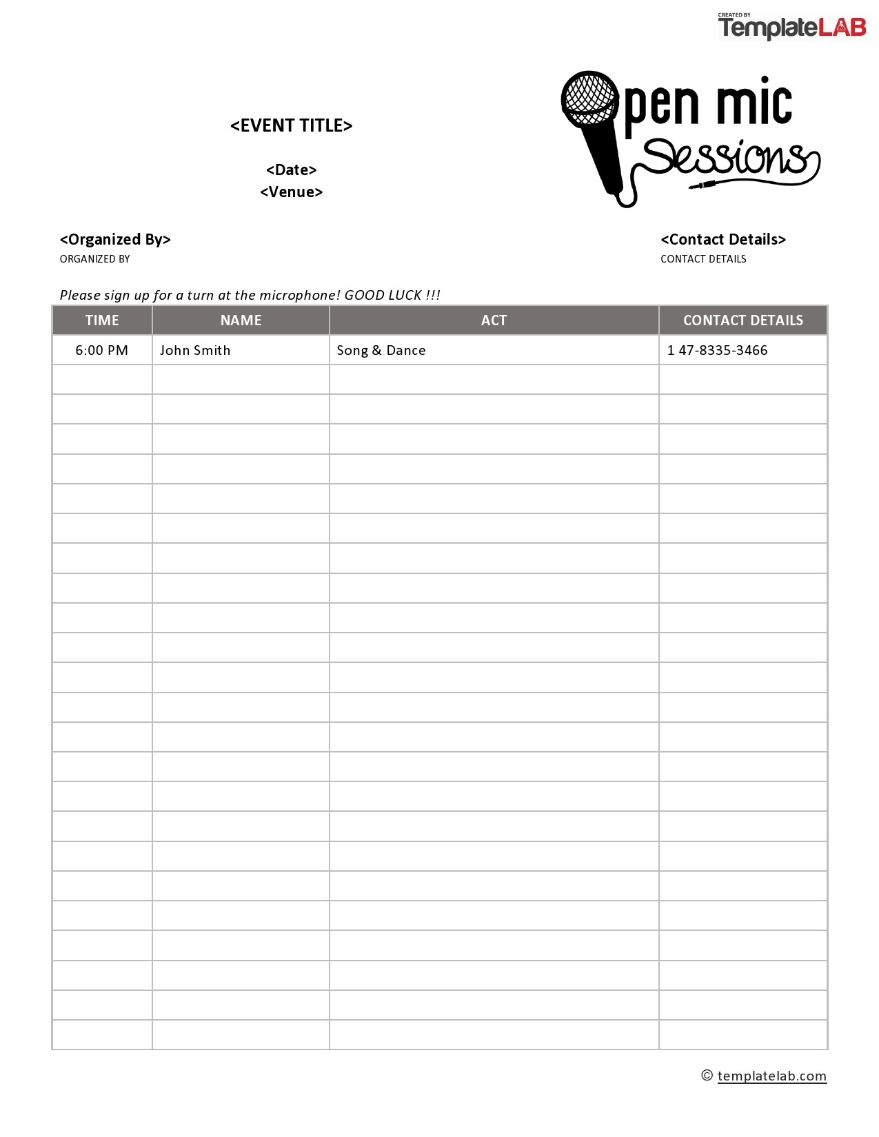 40 Sign Up Sheet Sign In Sheet Templates Word U0026 Excel 