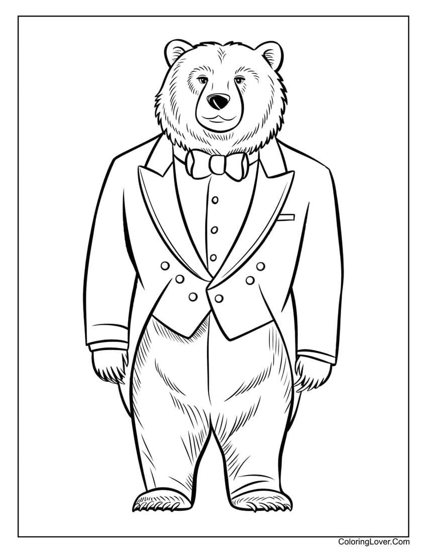 42 Bear Coloring Pages Free Printables For All Ages 