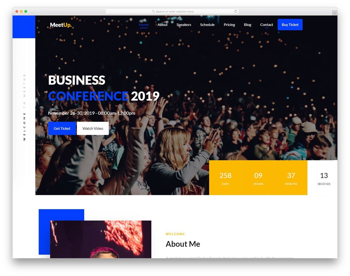 42 Best Free Event Website Templates 2025 UiCookies