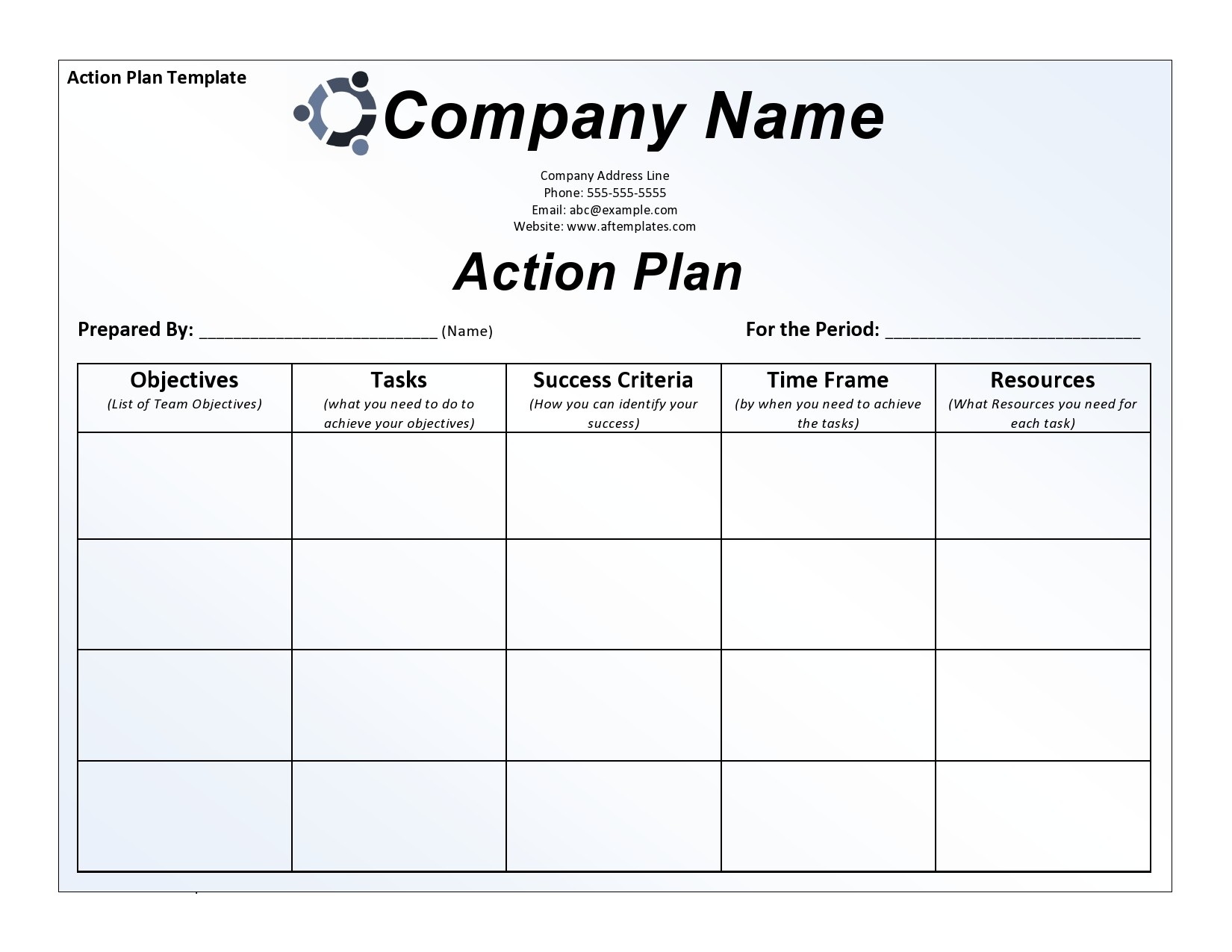 sample action plan template for teachers