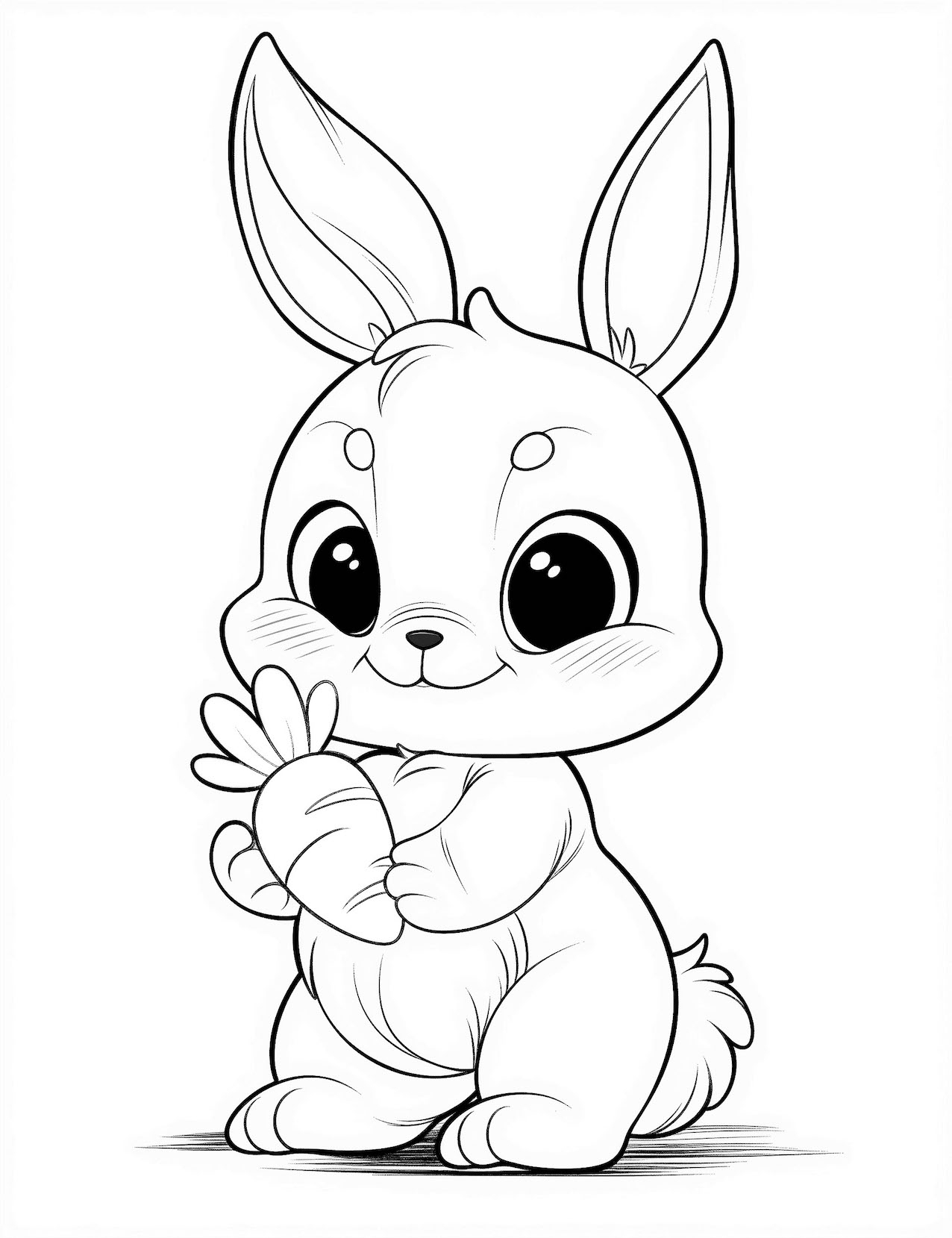 free rabbit coloring pages printable