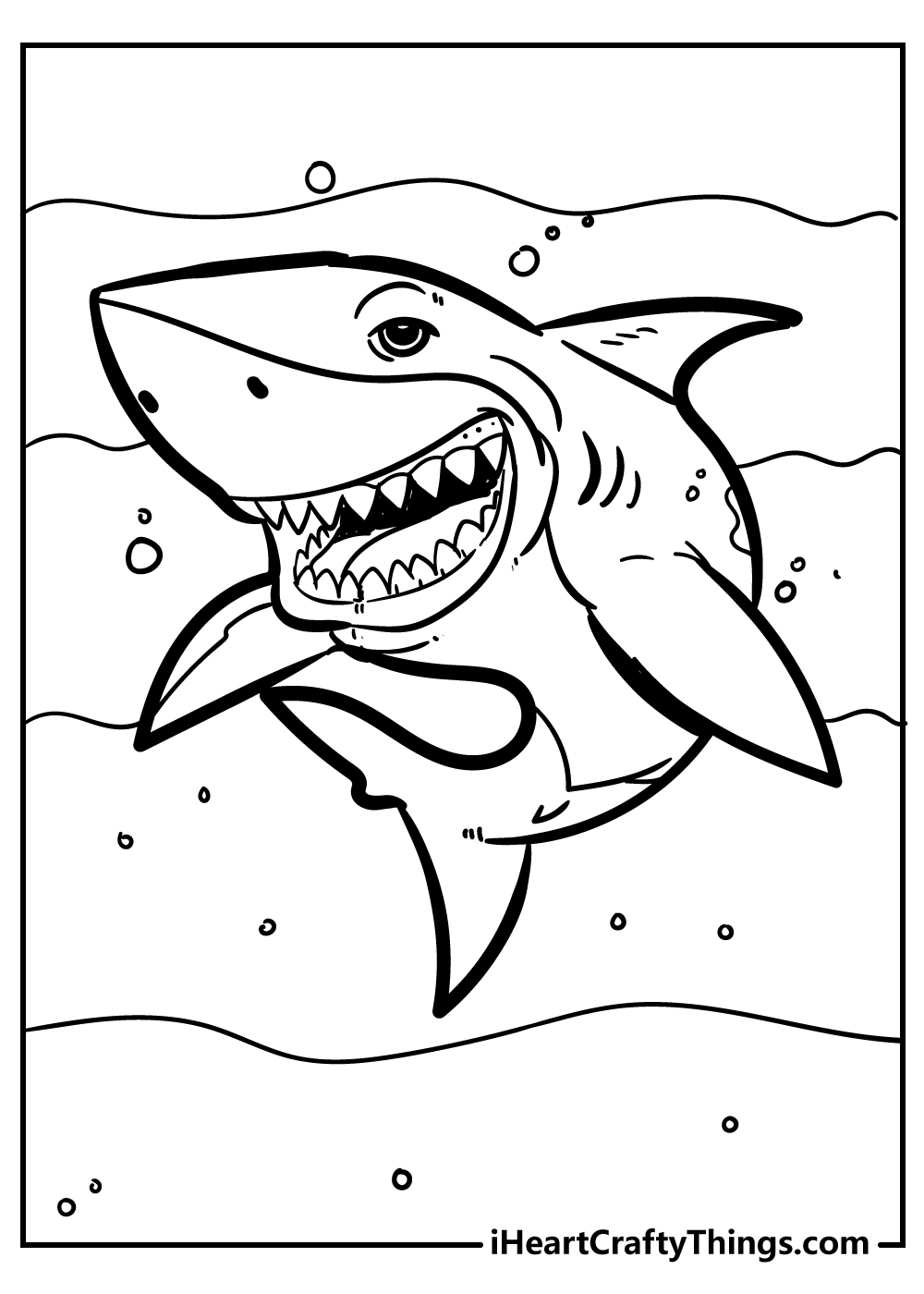 coloring shark