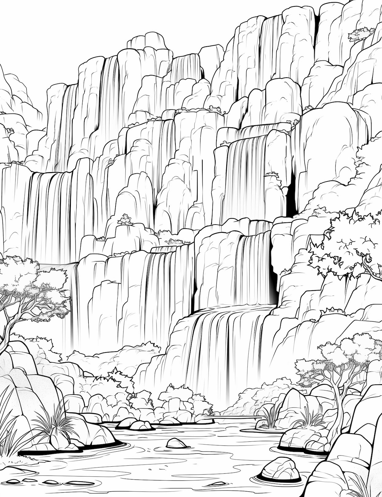 nature coloring pages printable