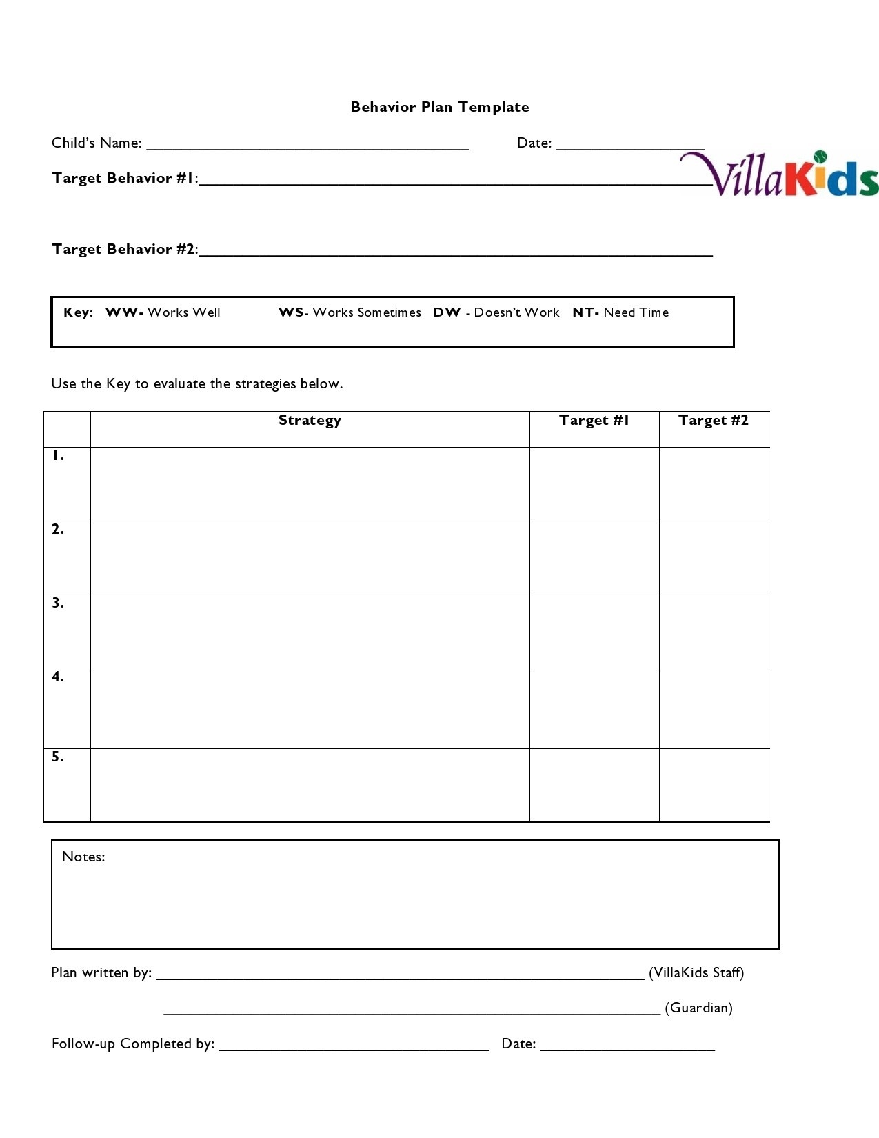 47 Useful Behavior Plan Templates BIP Examples TemplateLab